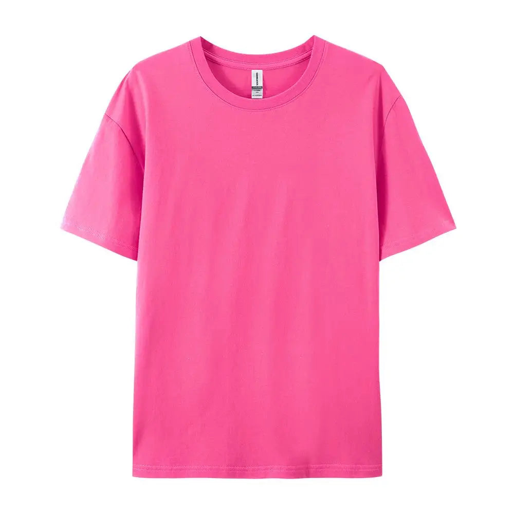 100% Cotton Solid T-shirts Women Sporty Short Sleeve Tees Fashion Casual White Black Clothing Loose O-Neck Female Summer Tops