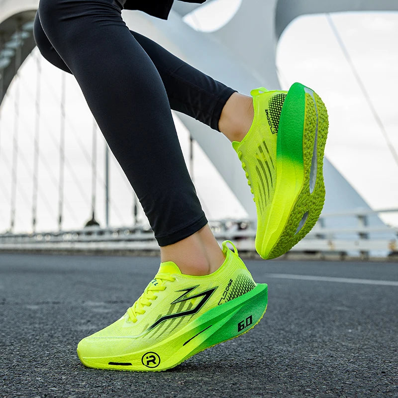 2026 Air Cushion Jogging Shoes Running Shoes Carbon Board Marathon Men Sports Breathable Lightweight Women's Nonskid Sneakers