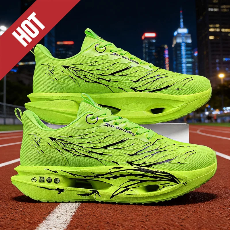 Running Shoes Carbon Board Speciality Marathon Men Sports Breathable Lightweight Women's Comfortable Athletic Nonskid Sneakers