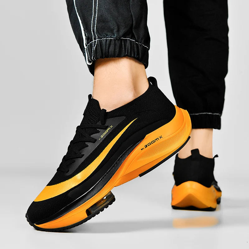 Marathon Men Running Shoes Breathable Outdoor Sports Shoes Lightweight Sneakers Women Comfortable Athletic Training Footwear