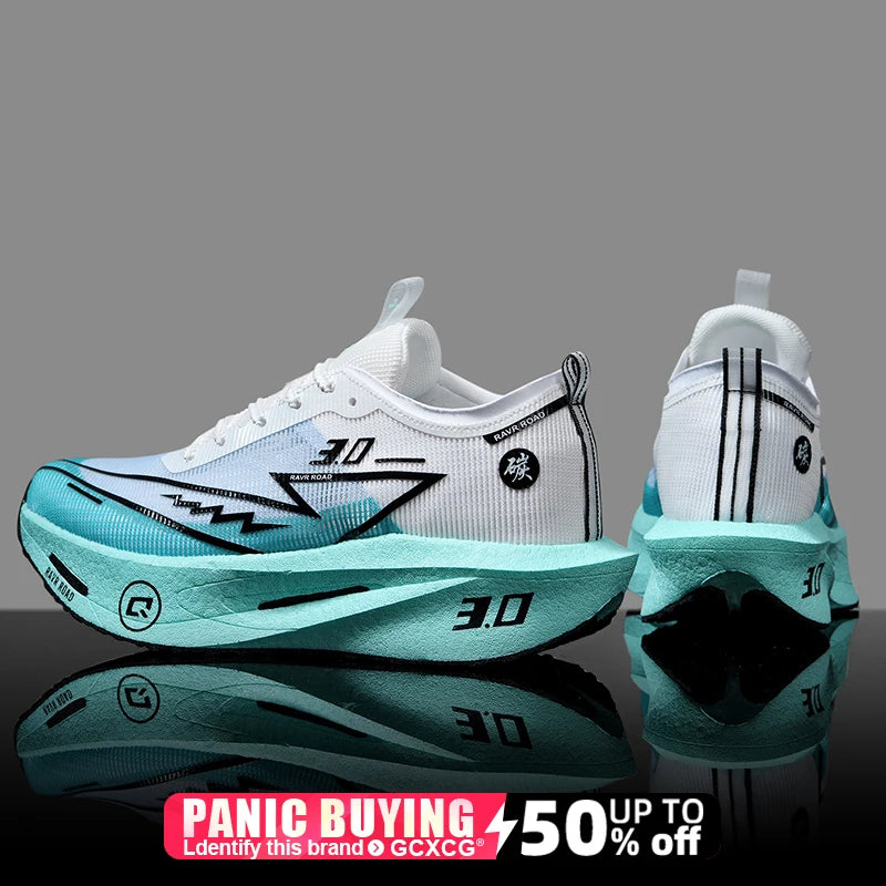 Running Shoes Speciality Carbon Board Marathon Men Sports Breathable Lightweight Women's Comfortable Athletic Nonskid Sneakers