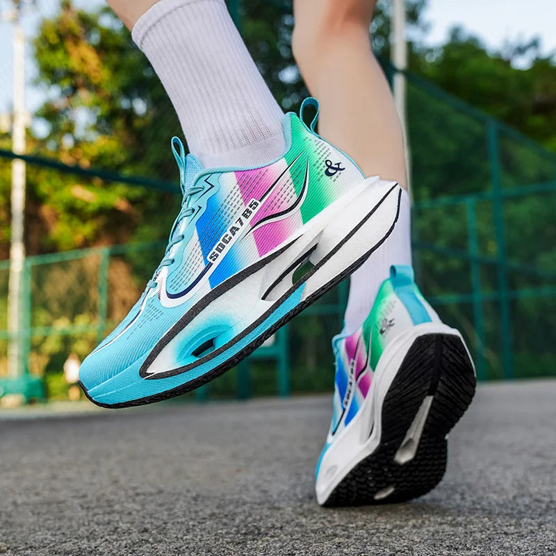 Carbon Plate Marathon Running Racing Shoes Sports Sneakers Professional Jogging Shoes Mens Sneakers Comfortable Athletic for Men