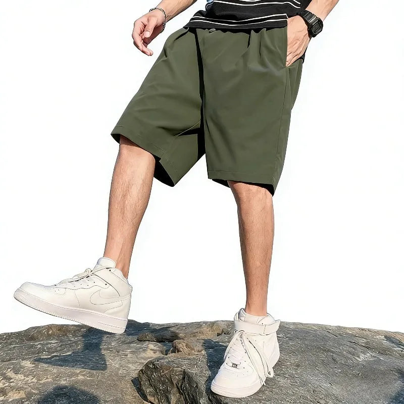 Summer Men's Loose Sports Leisure Shorts  Men Clothing Light Quick-dry Cortos Hombre Gym Shorts Basketball Shorts