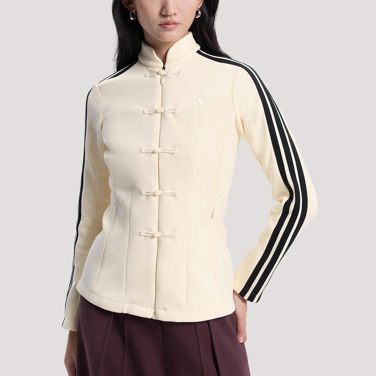 Adidas genuine spring women's new Chinese casual fashion slim fit jacket HY2129