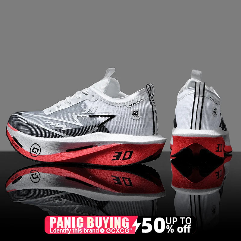 Running Shoes Speciality Carbon Board Marathon Men Sports Breathable Lightweight Women's Comfortable Athletic Nonskid Sneakers