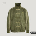 Adidas genuine clover men's and women's new Chinese style fashionable stand up collar jacket KT3847