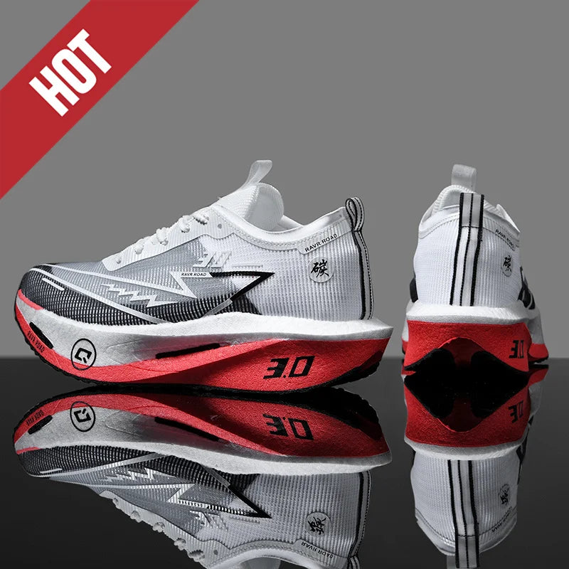 Air Running Shoes Men Sports Marathon Carbon Plate Breathable Lightweight Women Comfortable Athletic Leisure Sneakers Footwear