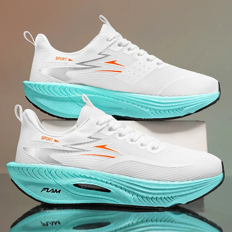 2026 New Men Sports Running Shoes Carbon Board Air Cushion Breathable Lightweight Women's Comfortable Athletic Nonskid Sneakers