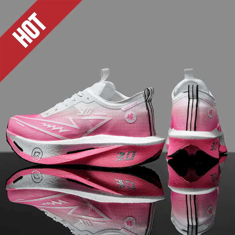 Air Running Shoes Men Sports Marathon Carbon Plate Breathable Lightweight Women Comfortable Athletic Leisure Sneakers Footwear