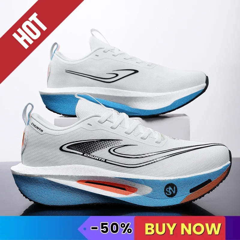 Men Sports Running Shoes Sneakers Marathon Light Breathable Comfortable Women Athletic Nonskid Sneakers Soft Tenis Air Cushion