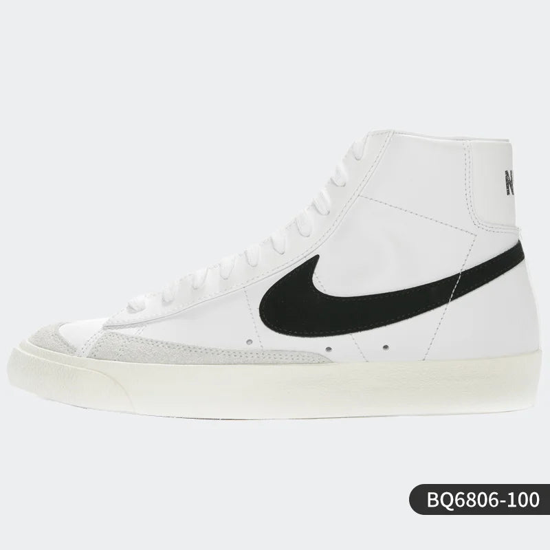 Nike Official Authentic BLAZER MID '77 Men's and Women's Casual Comfortable Sneakers BQ6806-100