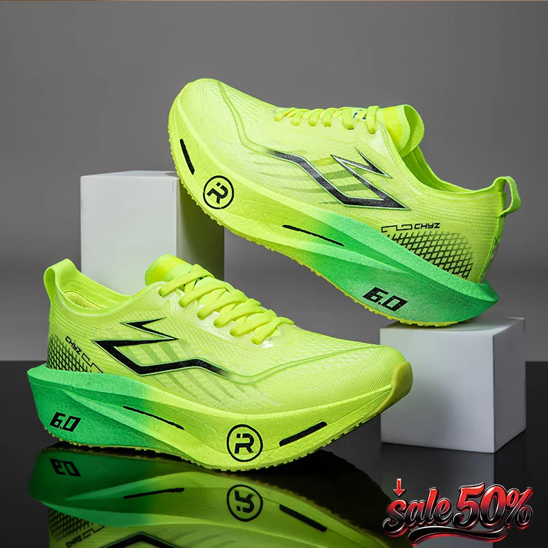 2026 Air Cushion Jogging Shoes Running Shoes Carbon Board Marathon Men Sports Breathable Lightweight Women's Nonskid Sneakers