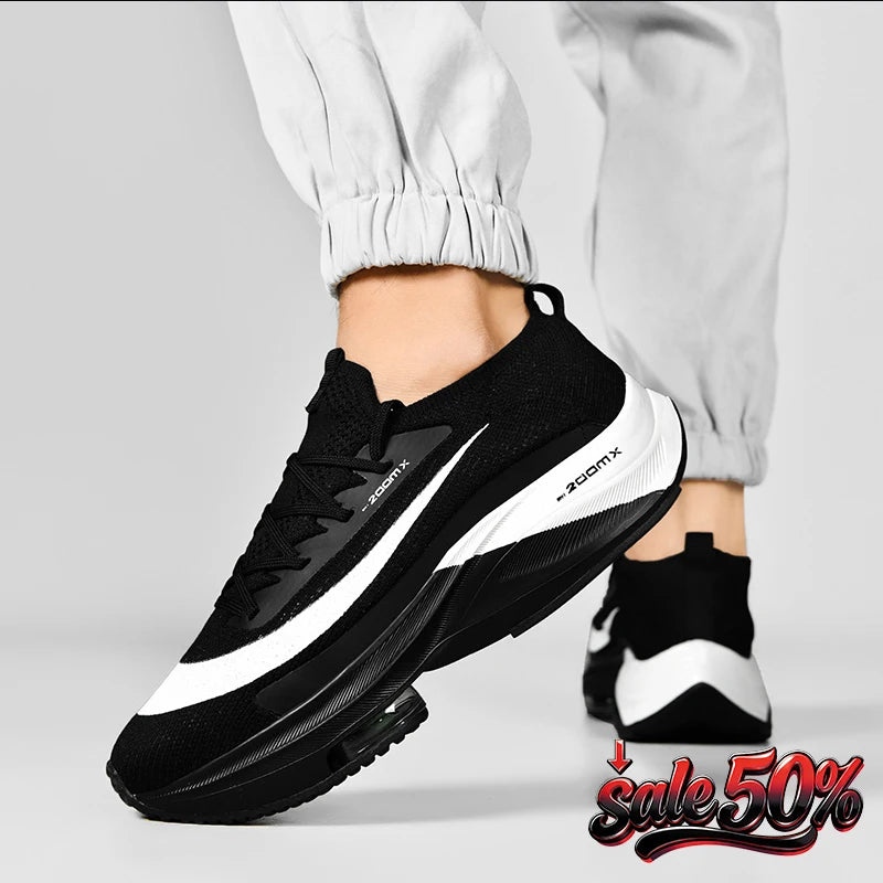 Marathon Men Running Shoes Breathable Outdoor Sports Shoes Lightweight Sneakers Women Comfortable Athletic Training Footwear