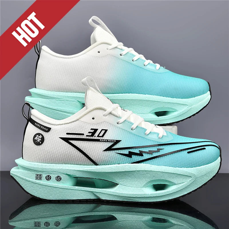 Running Shoes Carbon Board Professional Marathon Men Sports Breathable Lightweight Women's Comfortable Athletic Nonskid Sneakers
