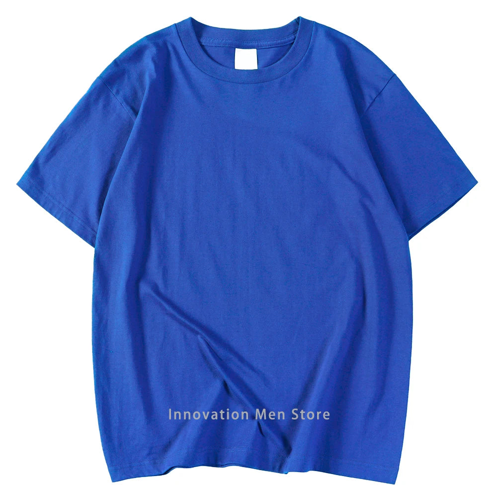 14 Colors Candy Color 100% Cotton T-Shirts Men Women Oversized Short Sleeves Casual Breathable S-XXXL Tee Clothing Soft T Shirts