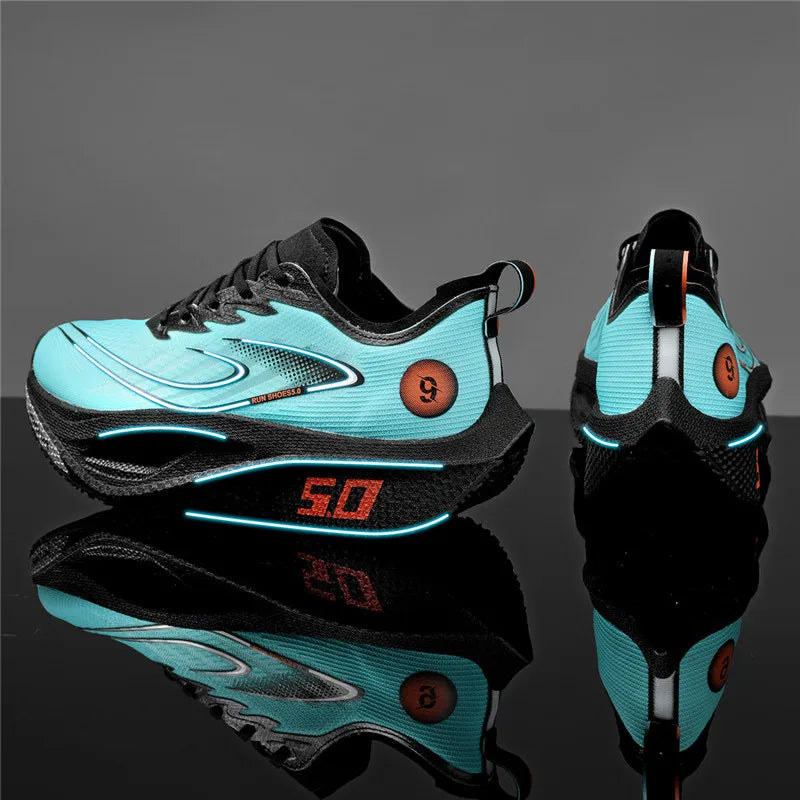 Men Casual Sports Running Shoes Carbon Board Marathon Training Breathable Women's Jogging Athletic Nonskid Walking Sneakers