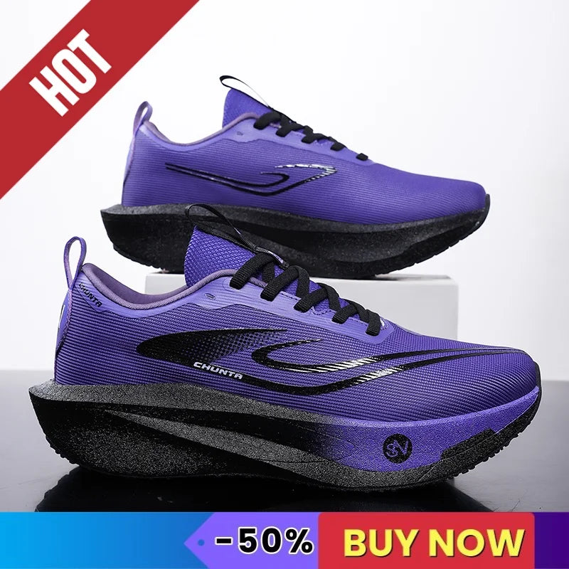 Men Sports Running Shoes Sneakers Marathon Light Breathable Comfortable Women Athletic Nonskid Sneakers Soft Tenis Air Cushion