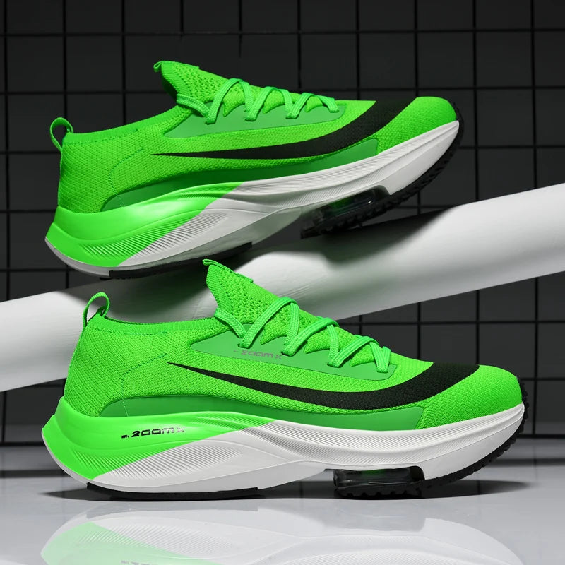 Marathon Men Running Shoes Breathable Outdoor Sports Shoes Lightweight Sneakers Women Comfortable Athletic Training Footwear