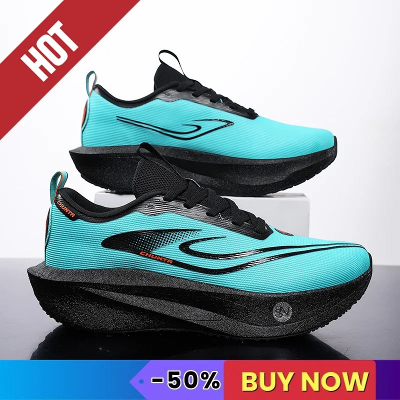 Men Sports Running Shoes Sneakers Marathon Light Breathable Comfortable Women Athletic Nonskid Sneakers Soft Tenis Air Cushion