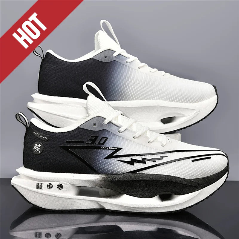 Running Shoes Carbon Board Professional Marathon Men Sports Breathable Lightweight Women's Comfortable Athletic Nonskid Sneakers