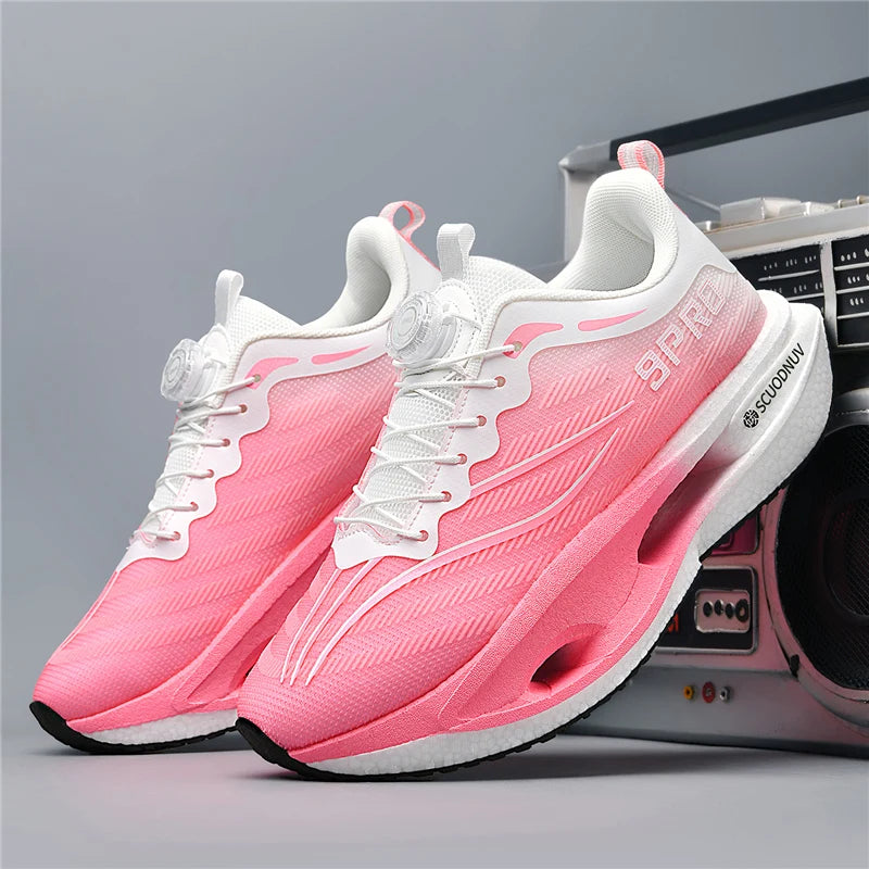 Men Casual Sports Running Shoes Carbon Board Marathon Training Breathable Women's Jogging Athletic Nonskid Walking Sneakers