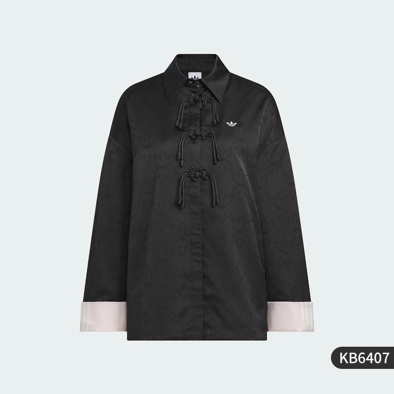 Adidas genuine 2025 Three Leaves Women's New Chinese Classic Jacket KB6407