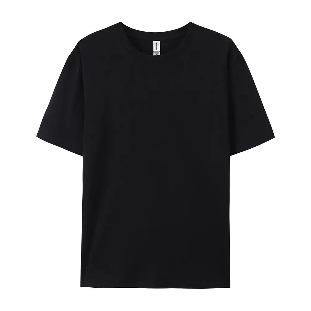 100% Cotton Solid T-shirts Women Sporty Short Sleeve Tees Fashion Casual White Black Clothing Loose O-Neck Female Summer Tops
