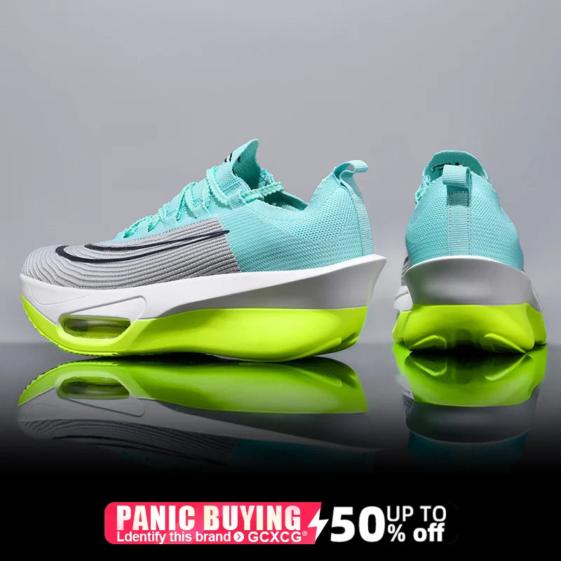 Air cushion Running Shoes Marathon Speciality Men Sports Breathable Lightweight Women's Comfortable Athletic Nonskid Sneakers