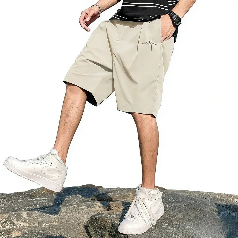 Summer Men's Loose Sports Leisure Shorts  Men Clothing Light Quick-dry Cortos Hombre Gym Shorts Basketball Shorts