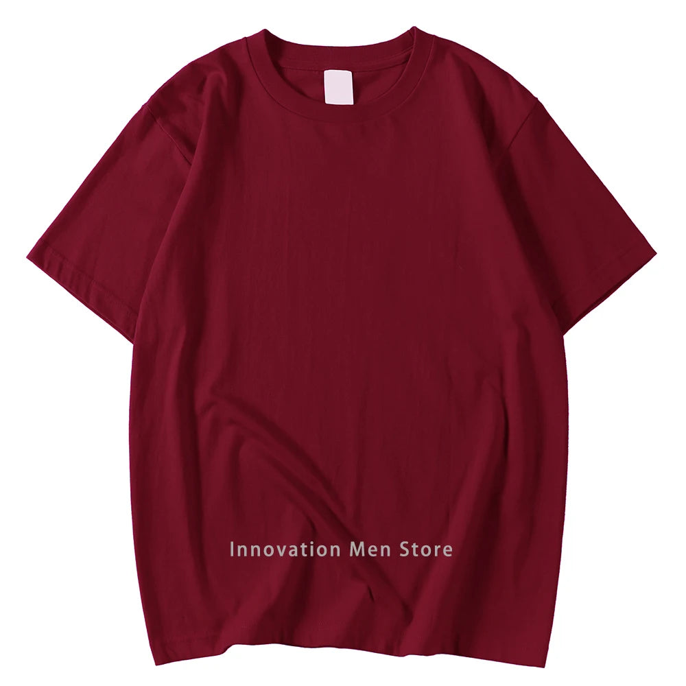 14 Colors Candy Color 100% Cotton T-Shirts Men Women Oversized Short Sleeves Casual Breathable S-XXXL Tee Clothing Soft T Shirts