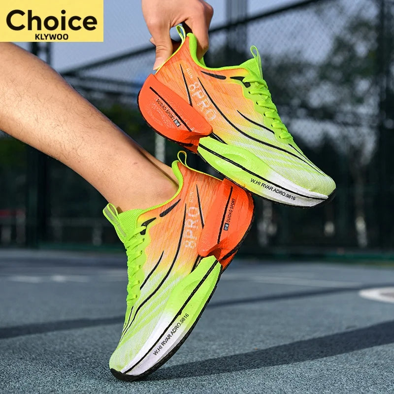 Running Shoes Marathon Carbon Board Men Sports Speciality Breathable Lightweight Women's Comfortable Athletic Nonskid Sneakers