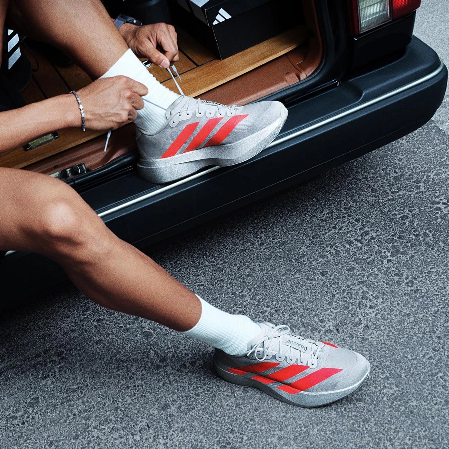 Adidas genuine ADIZERO EVO men's marathon running shoes KI3381