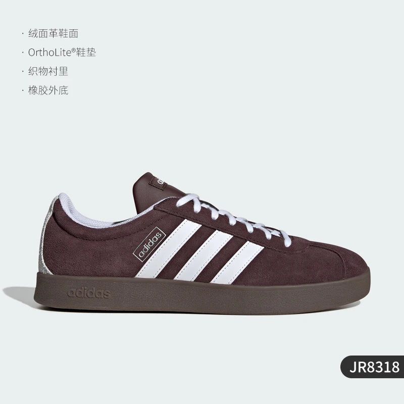 Adidas Official Authentic VL COURT 2.0 Men's and Women's Retro Fashion Board Shoes JR8318