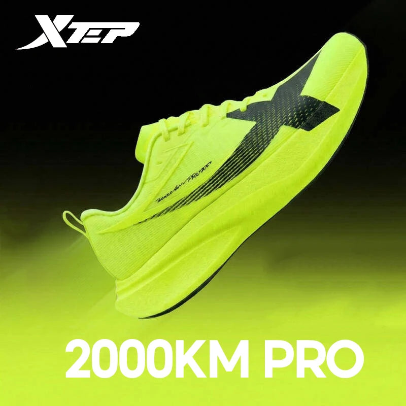 XTEP 2000km PRO Running Shoes For Men 2026 Spring Soft Durability Stability Comfort Lightweight Male Sports Sneaker 874219110026