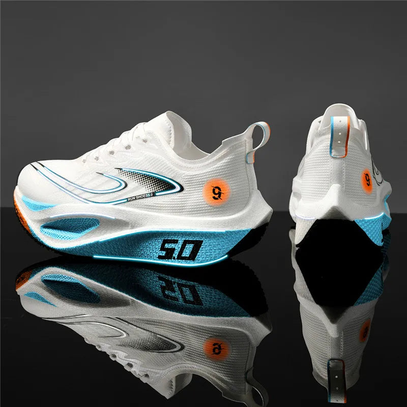 Men Casual Sports Running Shoes Carbon Board Marathon Training Breathable Women's Jogging Athletic Nonskid Walking Sneakers