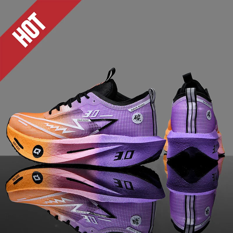 Air Running Shoes Men Sports Marathon Carbon Plate Breathable Lightweight Women Comfortable Athletic Leisure Sneakers Footwear