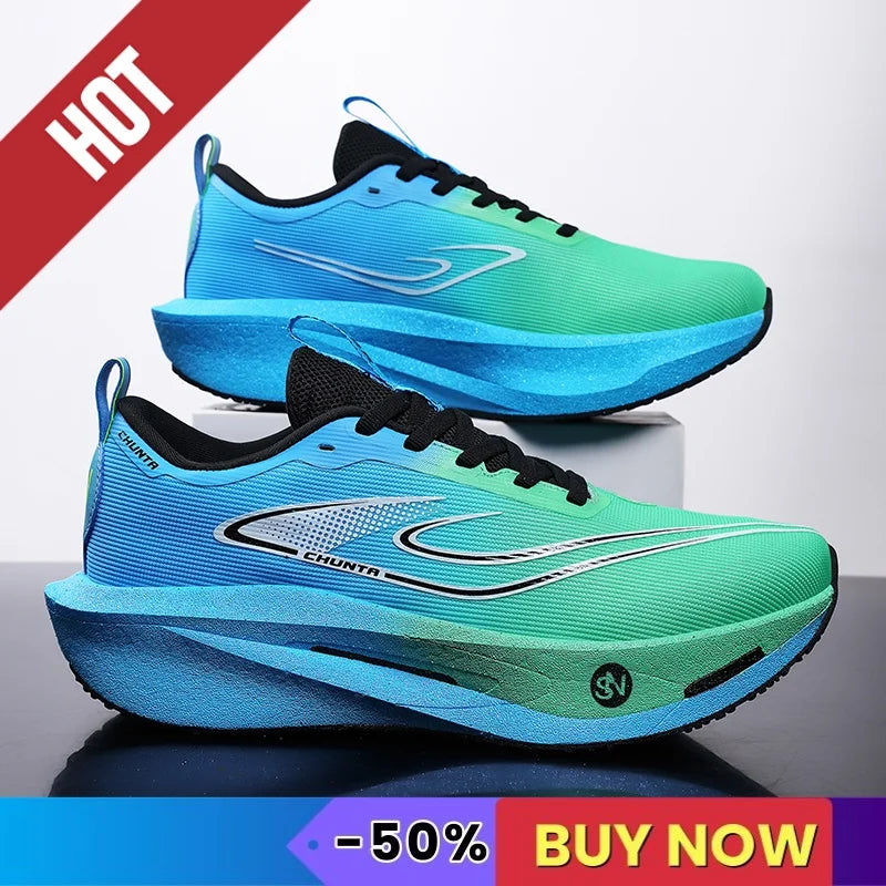 Men Sports Running Shoes Sneakers Marathon Light Breathable Comfortable Women Athletic Nonskid Sneakers Soft Tenis Air Cushion
