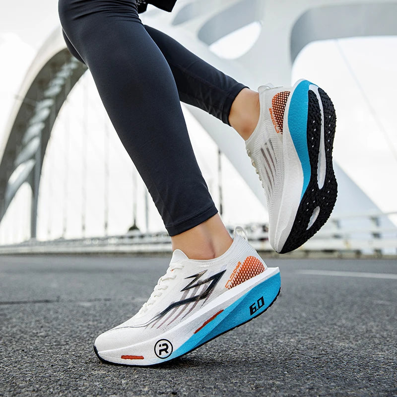 2026 Air Cushion Jogging Shoes Running Shoes Carbon Board Marathon Men Sports Breathable Lightweight Women's Nonskid Sneakers