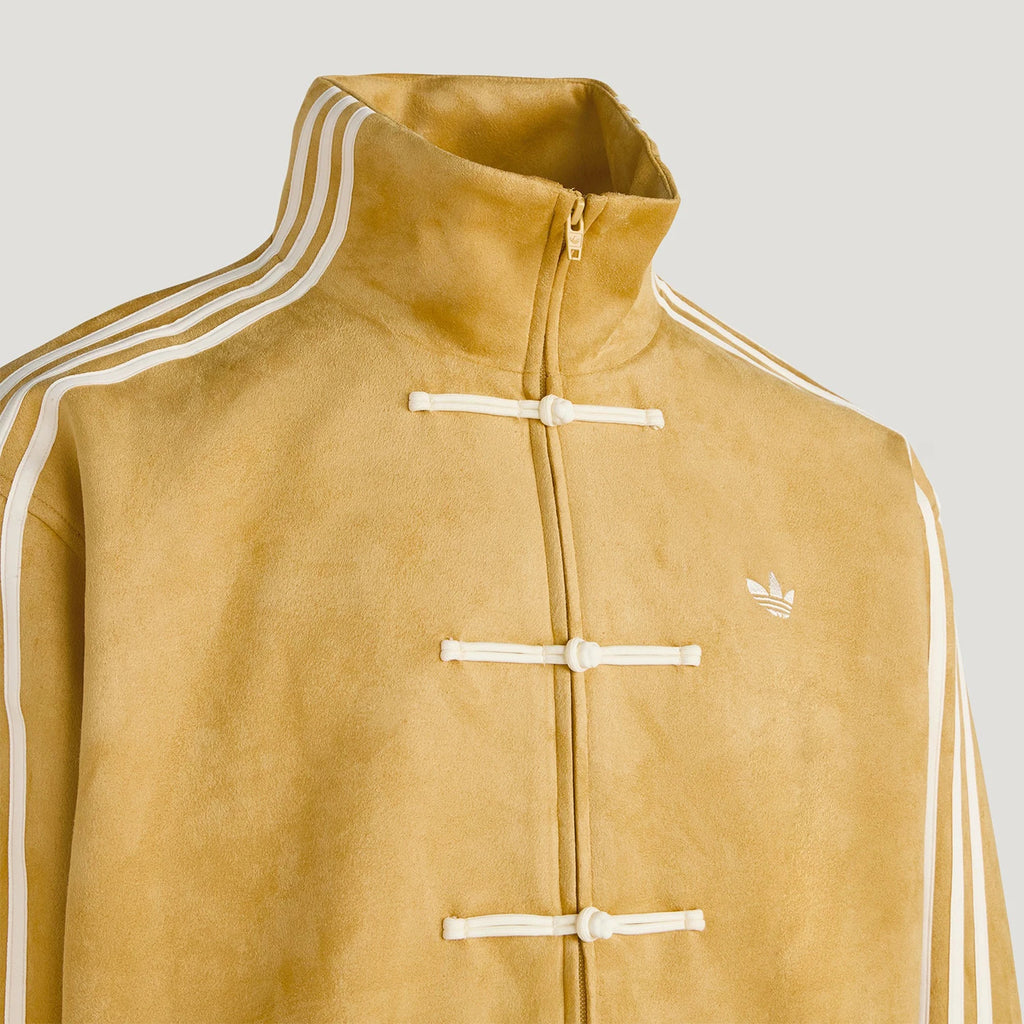 Adidas genuine clover men's and women's standing collar long sleeved loose casual jacket KT3851