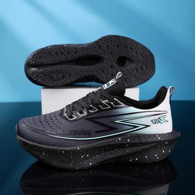 Running Shoes Men Sports Speciality Carbon Board Marathon Breathable Lightweight Women's Comfortable Athletic Nonskid Sneakers