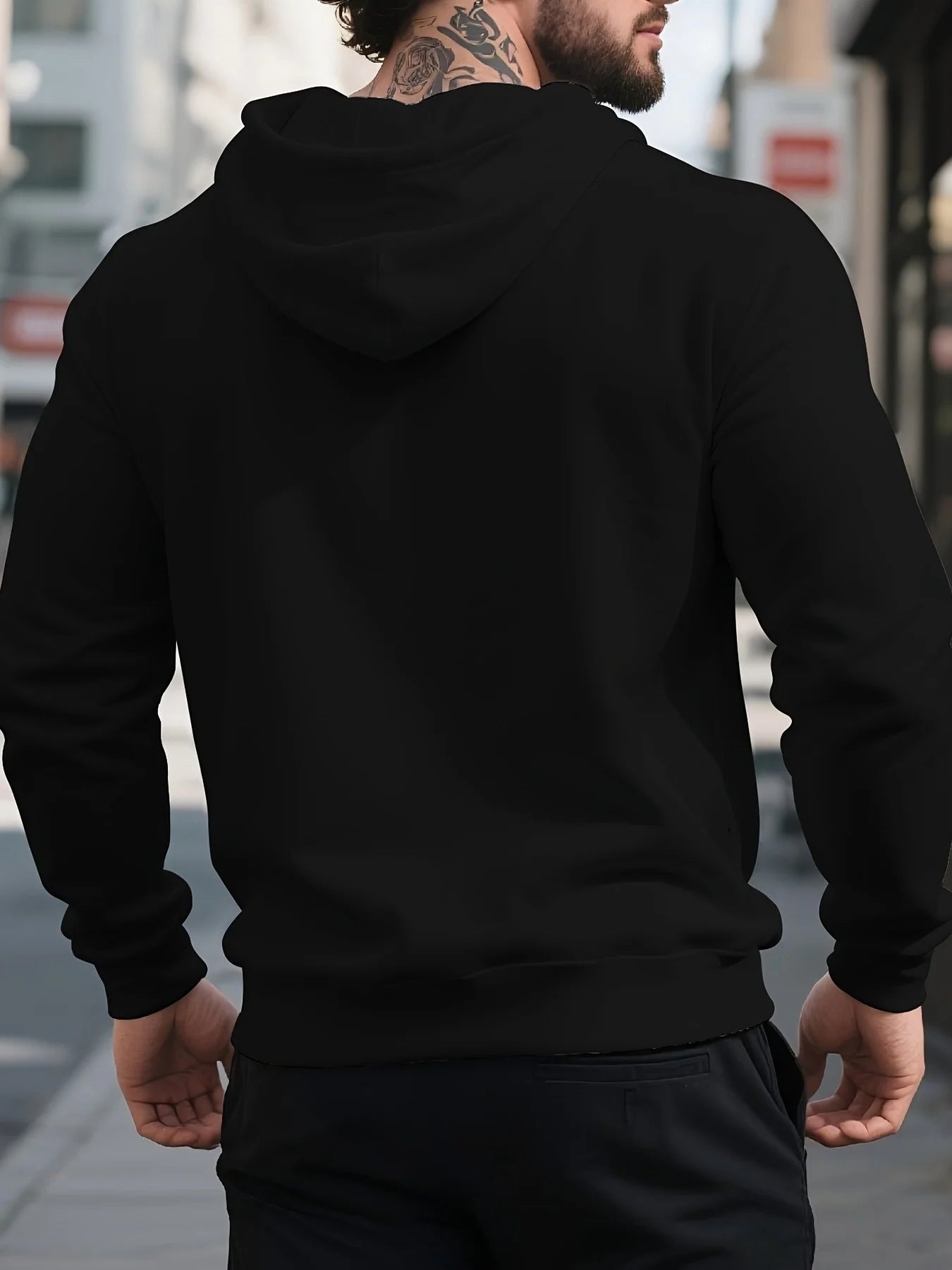 California Hoodie with Front Pocket Long Sleeve Hooded Sweater Casual Streetwear Outdoor Sports Sporty Style Comfortable Stylish
