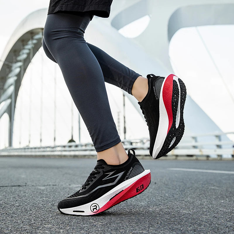 2026 Air Cushion Jogging Shoes Running Shoes Carbon Board Marathon Men Sports Breathable Lightweight Women's Nonskid Sneakers