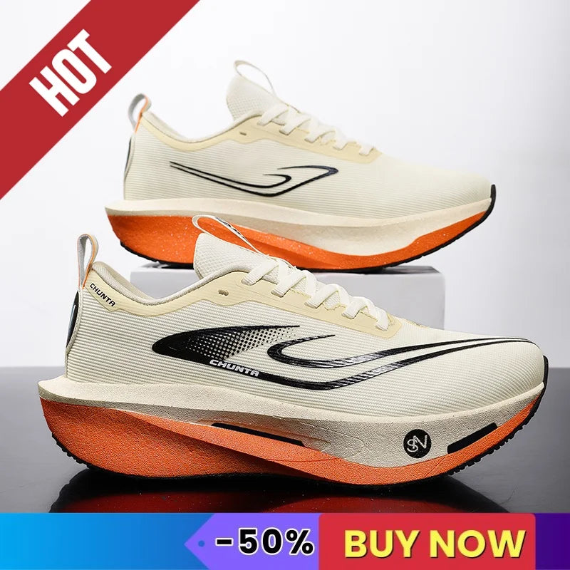 Men Sports Running Shoes Sneakers Marathon Light Breathable Comfortable Women Athletic Nonskid Sneakers Soft Tenis Air Cushion