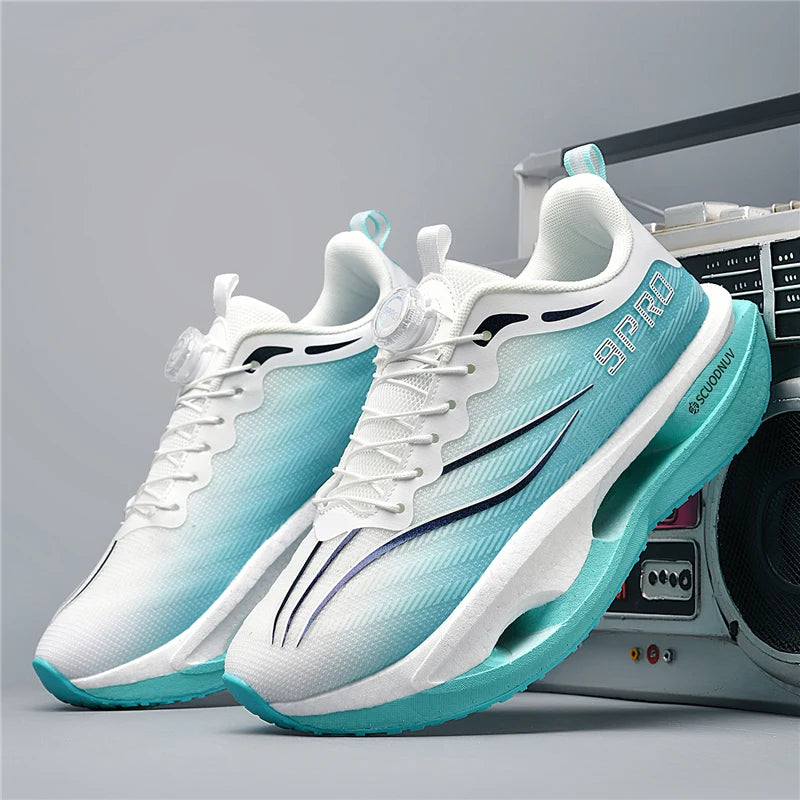 Men Casual Sports Running Shoes Carbon Board Marathon Training Breathable Women's Jogging Athletic Nonskid Walking Sneakers