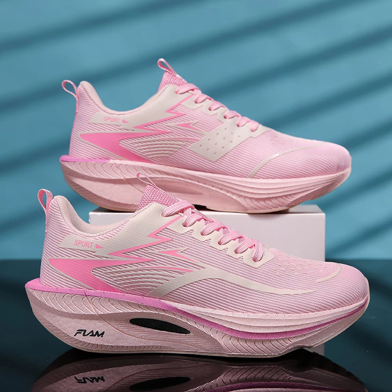 2026 New Men Sports Running Shoes Carbon Board Air Cushion Breathable Lightweight Women's Comfortable Athletic Nonskid Sneakers
