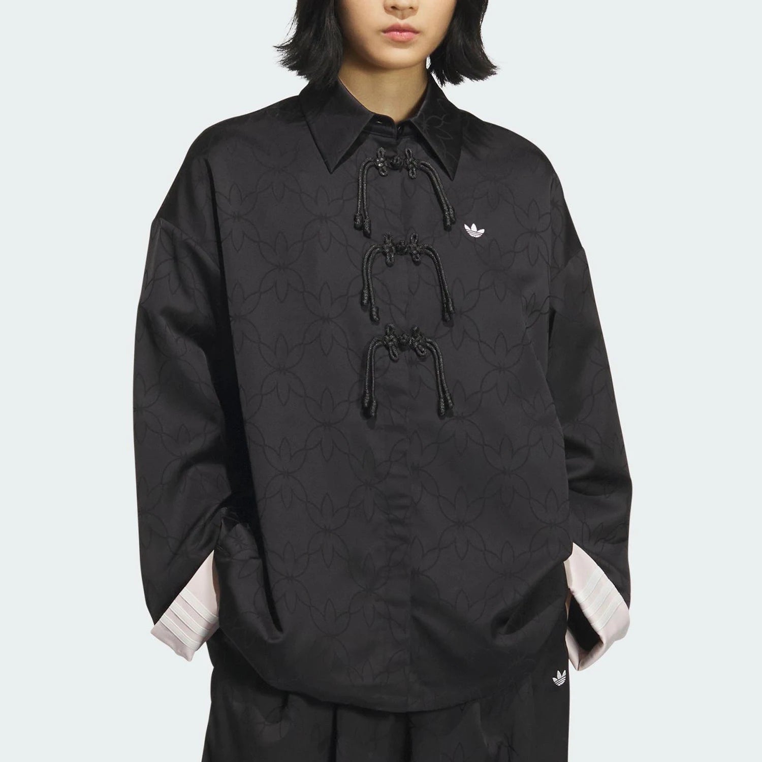 Adidas genuine 2025 Three Leaves Women's New Chinese Classic Jacket KB6407
