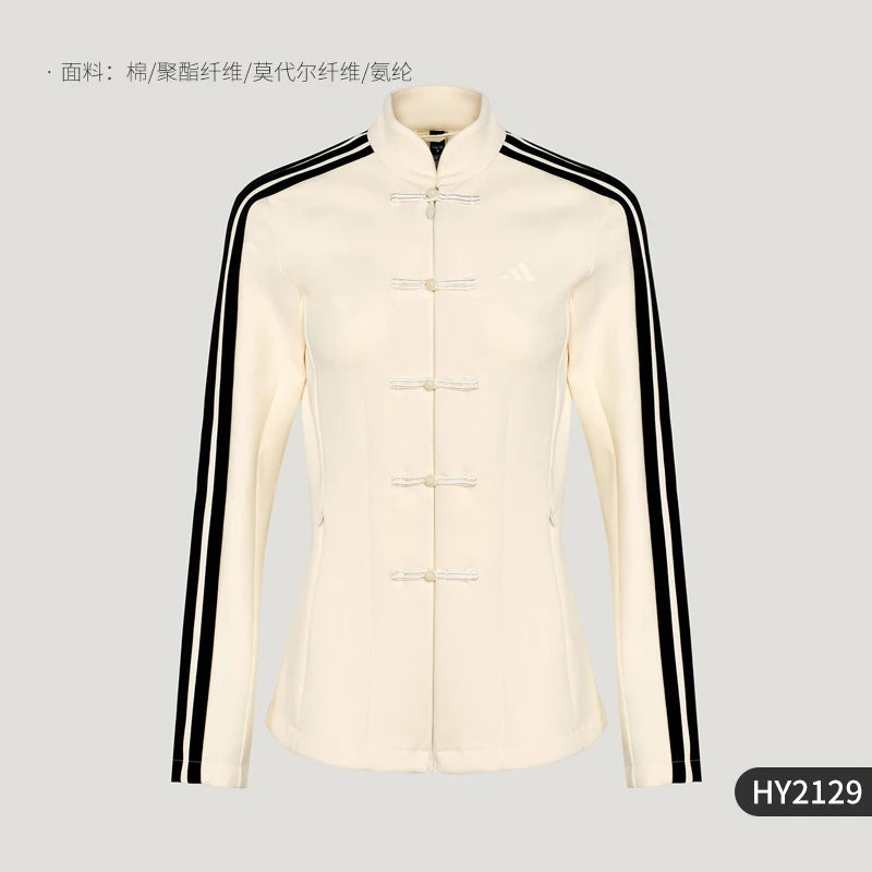 Adidas genuine spring women's new Chinese casual fashion slim fit jacket HY2129