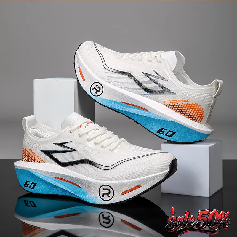 2026 Air Cushion Jogging Shoes Running Shoes Carbon Board Marathon Men Sports Breathable Lightweight Women's Nonskid Sneakers