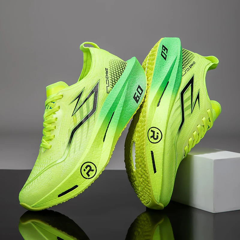 2026 Air Cushion Jogging Shoes Running Shoes Carbon Board Marathon Men Sports Breathable Lightweight Women's Nonskid Sneakers