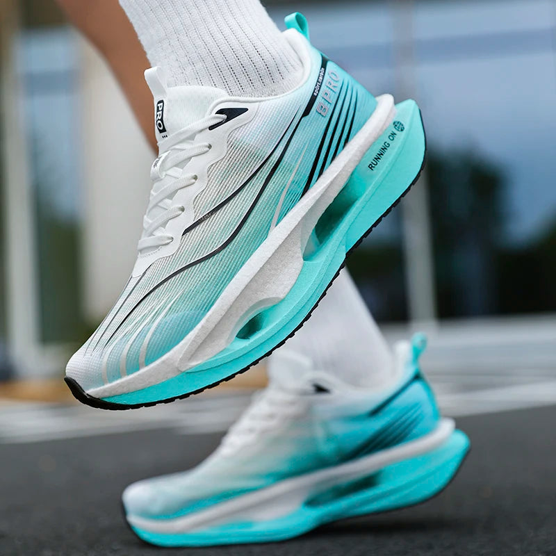 Men's Sports Shoes Carbon Plate Running Shoes Male Marathon Sneakers Racing Shock-absorbing Athletics Training Shoes for Women